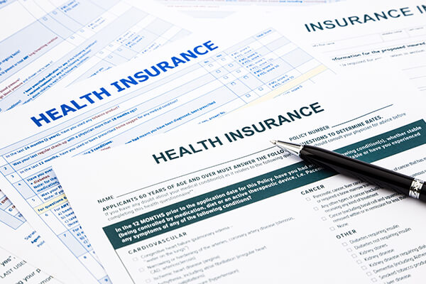 Health insurance questionnaire paperwork